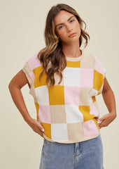 Multicolor Spring Sweater Vest