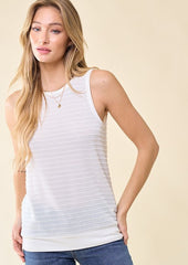 Textured Knit Tank Tops - 3 Colors!