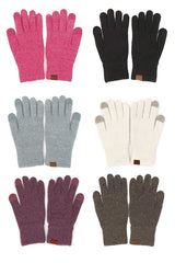 C.C. Soft Recycled Yarn Touchscreen Gloves - 6 Colors!