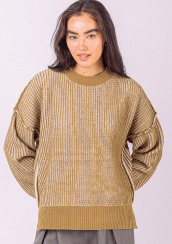 Two Tone Casual Sweaters - 2 Colors!