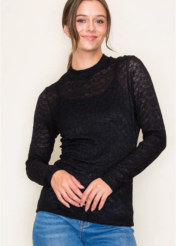 Lace Mock Top - The Nines