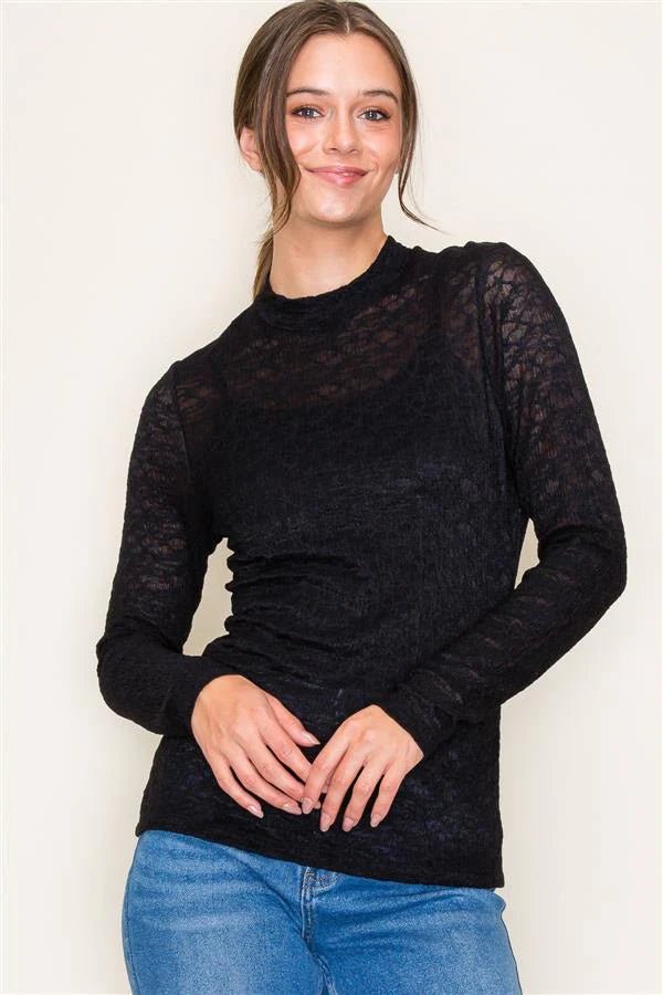 Lace Mock Top - The Nines