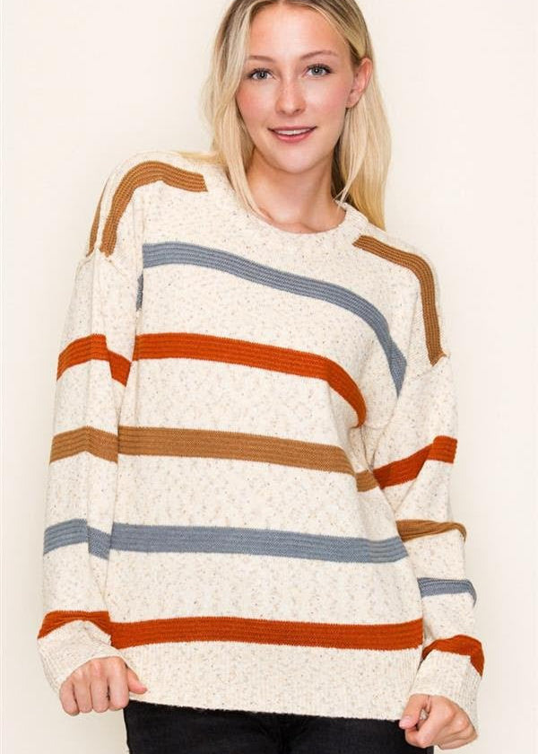 Striped Confetti Sweaters - 2 colors! - The Nines