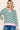 Green & Pink Striped Pullover