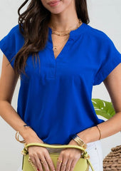 Elevated Vneck Tops - 2 Colors!