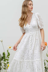 White Vintage Lace Dress